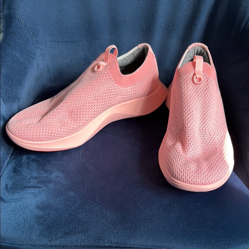 Allbirds TD Tree Dasher Pink Sneakers Breathable Knit Slip-On Size 13